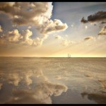 open horizon at sea