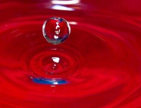 Hovering Water Drop